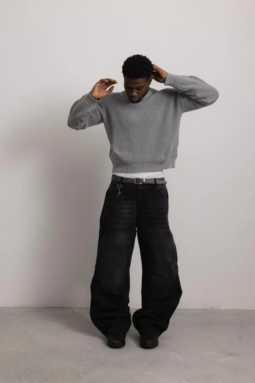 GREY "P" KNIT - Image 9