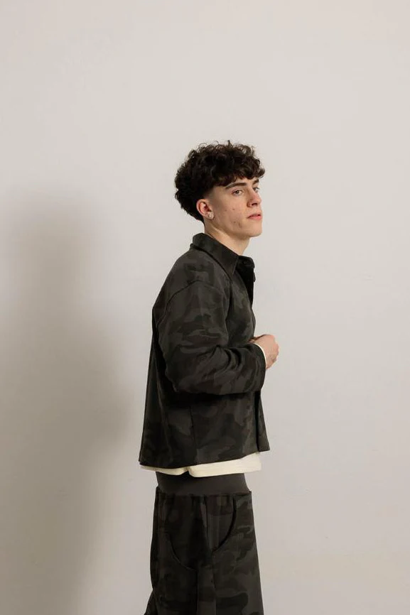 MILITARY GREEN CAMO FLOW SHIRT - Image 6