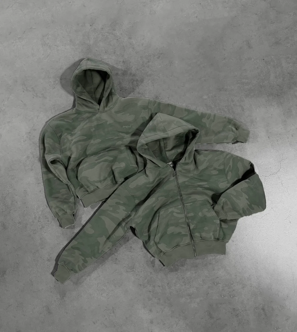 SAGE GREEN CAMO HOODIE - Image 7
