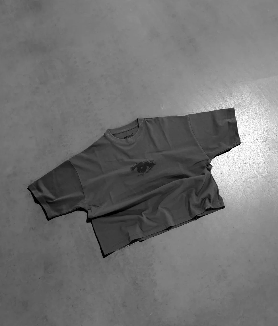 STONE GREY "P" VISION TEE - Image 2